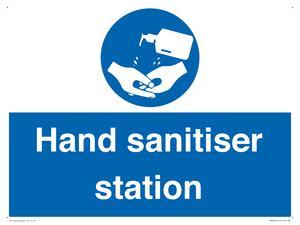 Hand sanitiser station